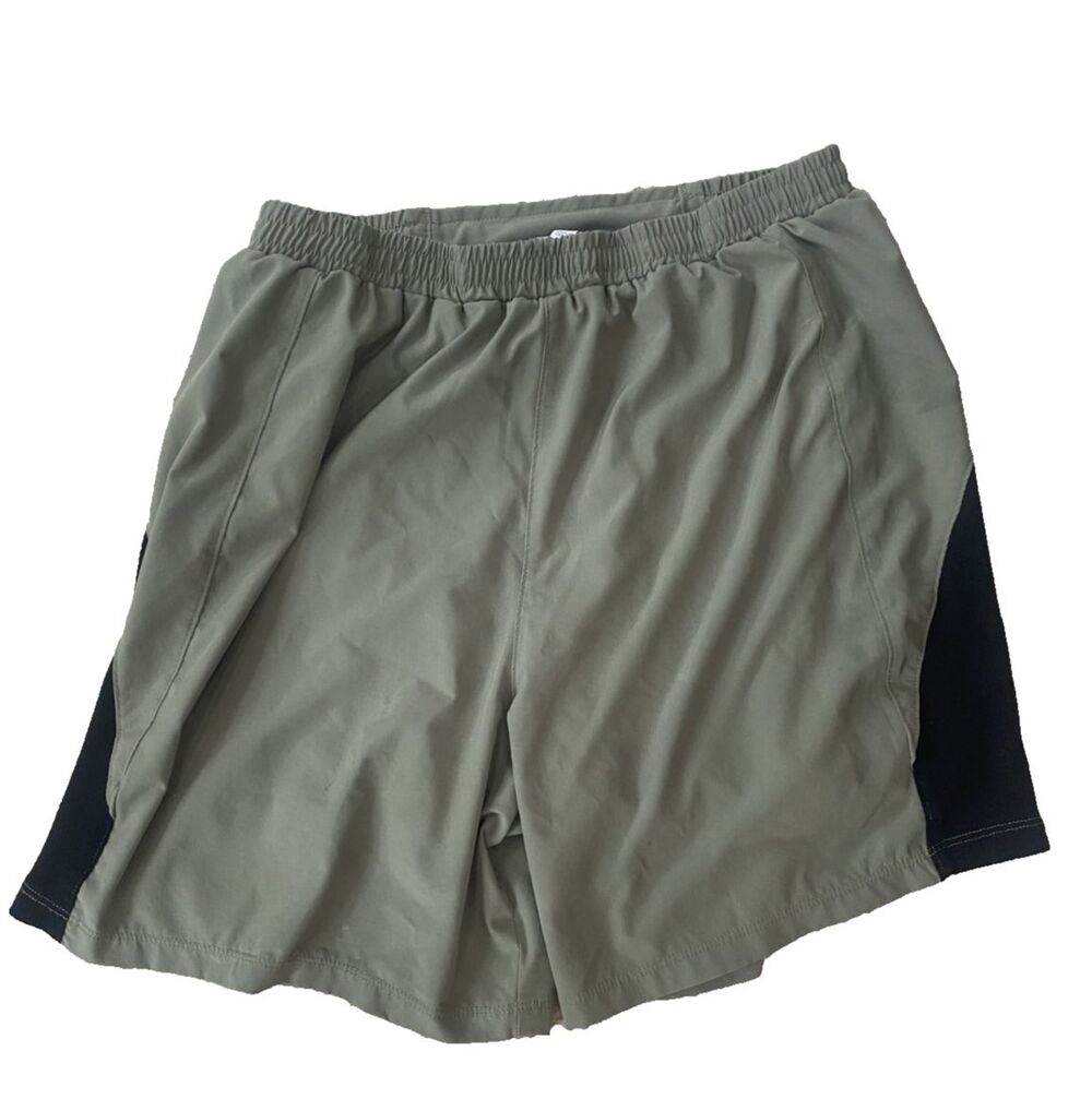 Ibex Men’s Performance Shorts Black Sz M Green Merino Wool Blend Logo Gym Hiking